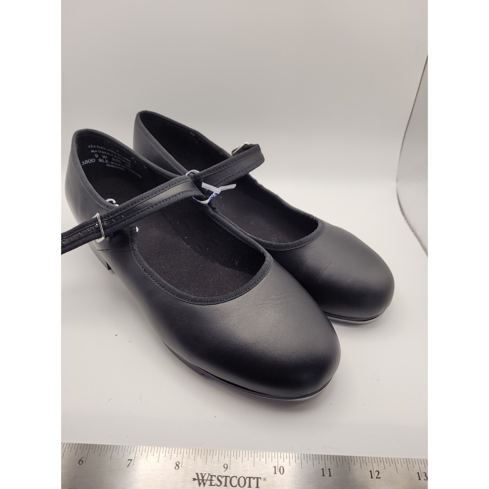 Capezio 3800 Tap Shoes Women 9W Black Tele Tone Mary Jane Leather